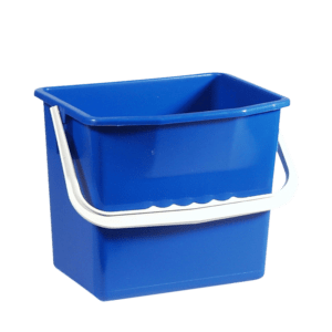 Blå rengøringsspand 6 liter