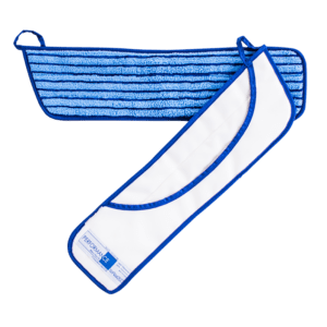 50 cm microfiber lommemoppe med skrubbebørster til single-system