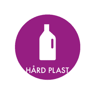 Piktogram til affaldssortering af hård plast
